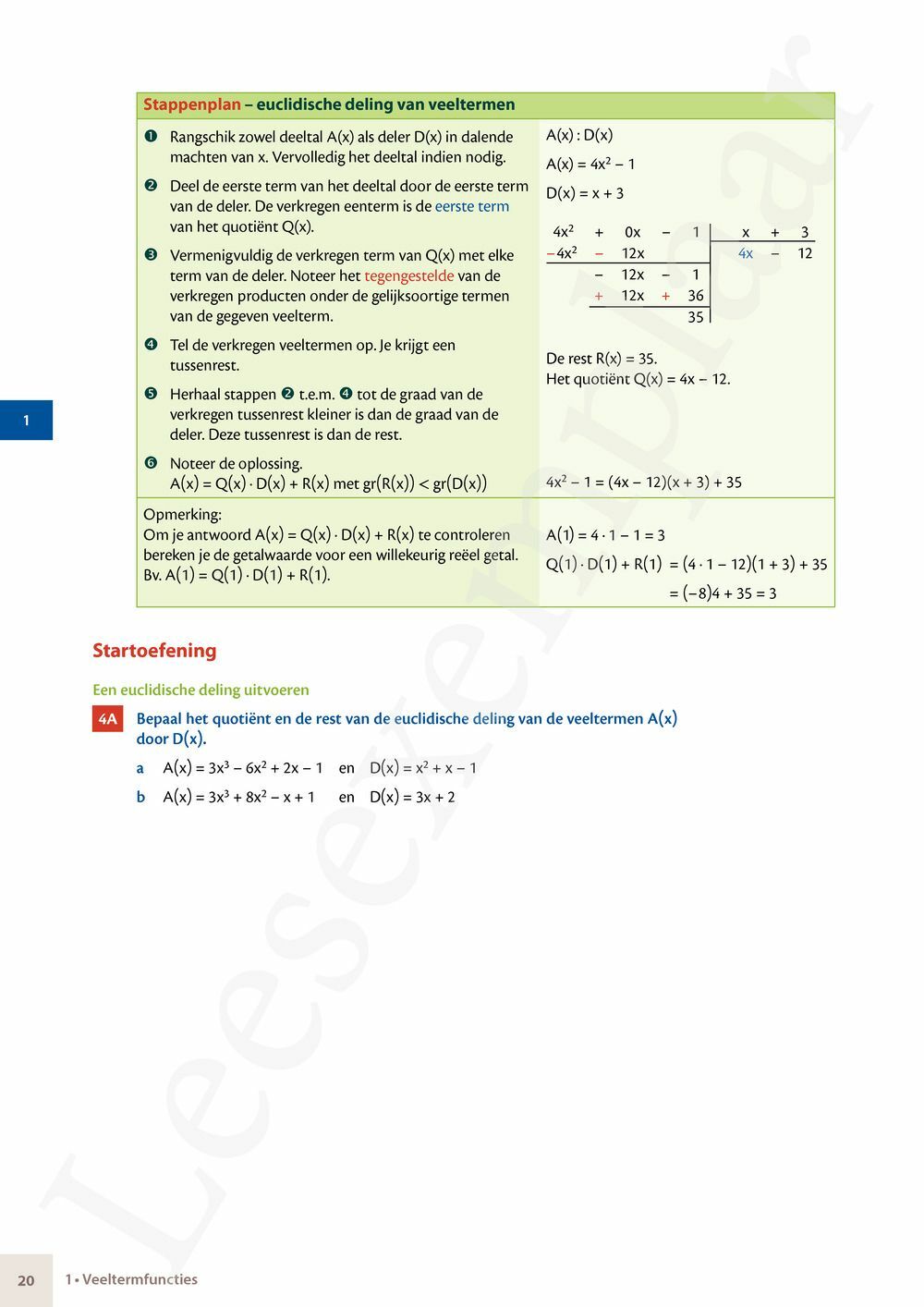 Preview: Matrix Wiskunde 5 Analyse deel 1: functieonderzoek Doorstroom Wetenschappen, Doorstroom Economie Handboek (incl. Pelckmans Portaal)