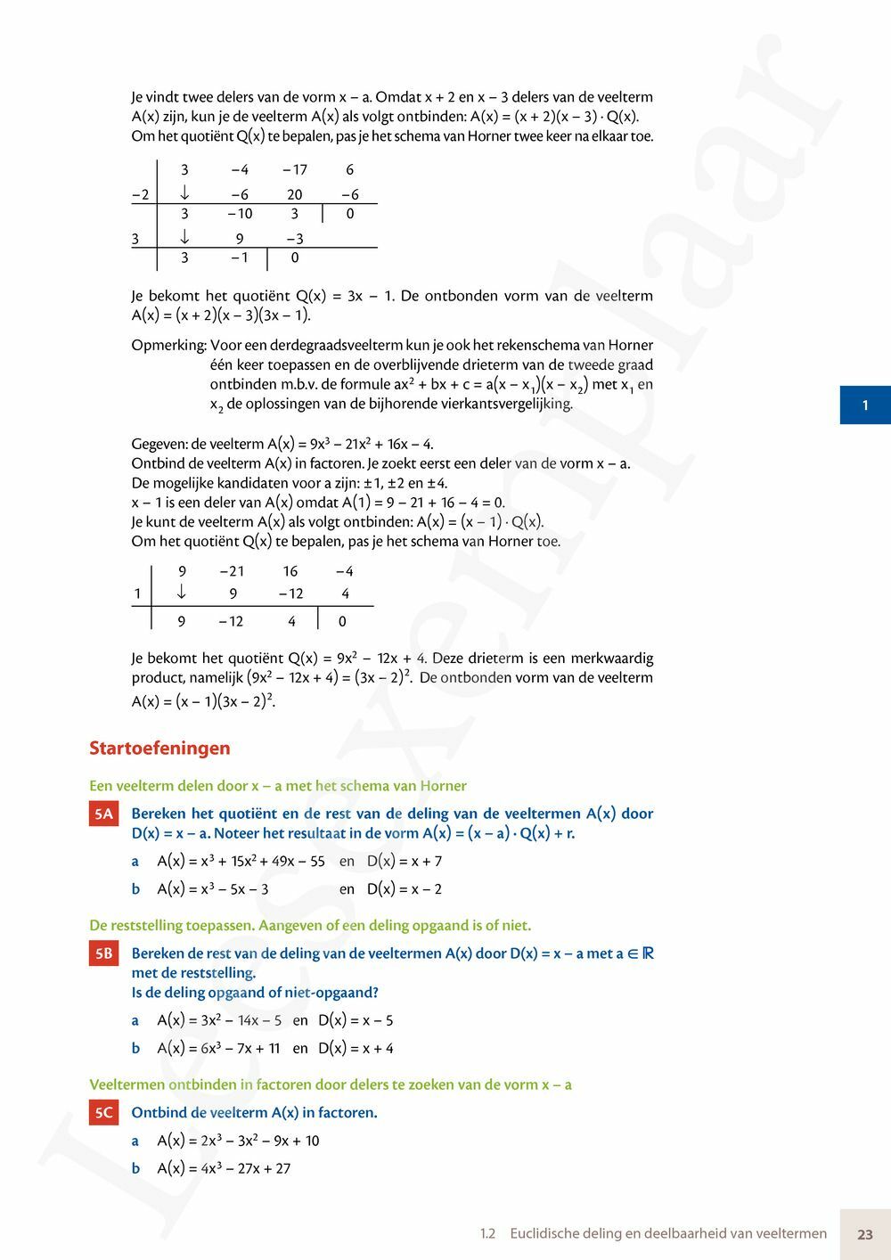 Preview: Matrix Wiskunde 5 Analyse deel 1: functieonderzoek Doorstroom Wetenschappen, Doorstroom Economie Handboek (incl. Pelckmans Portaal)