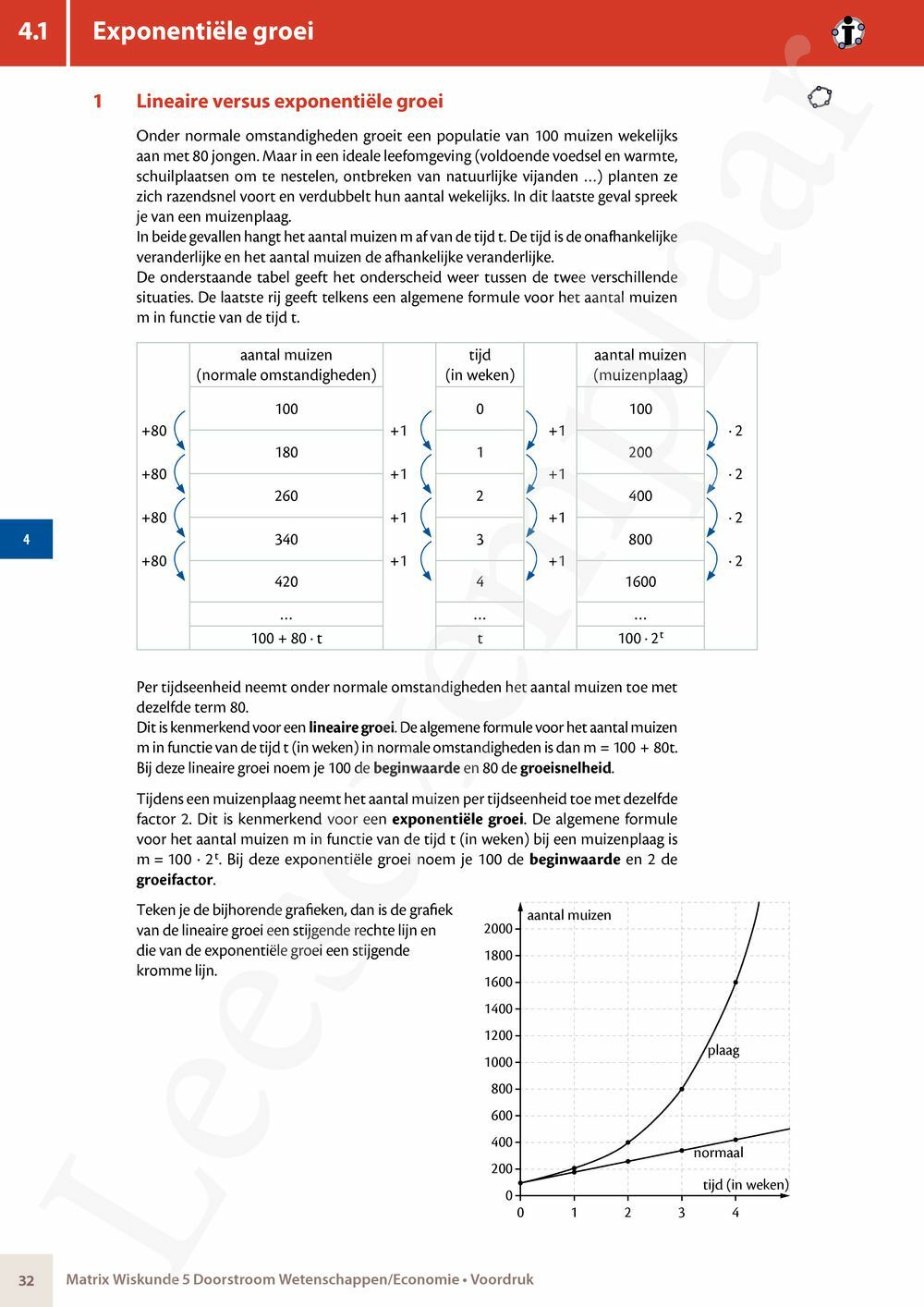 Preview: Matrix Wiskunde 5 Analyse deel 1: functieonderzoek Doorstroom Wetenschappen, Doorstroom Economie Handboek (incl. Pelckmans Portaal)