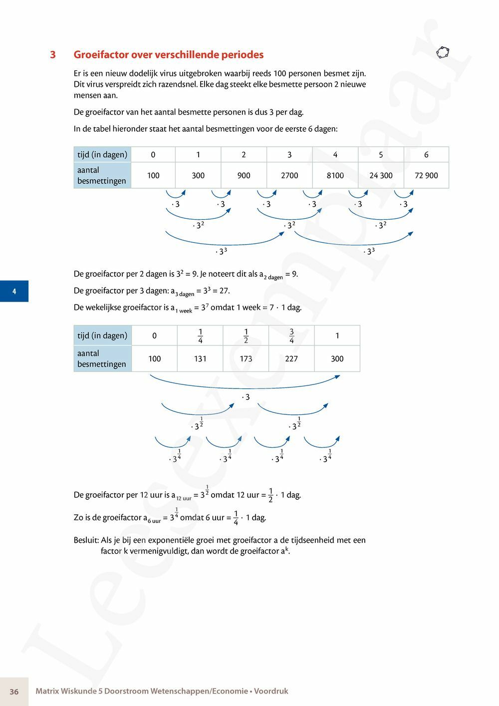 Preview: Matrix Wiskunde 5 Analyse deel 1: functieonderzoek Doorstroom Wetenschappen, Doorstroom Economie Handboek (incl. Pelckmans Portaal)