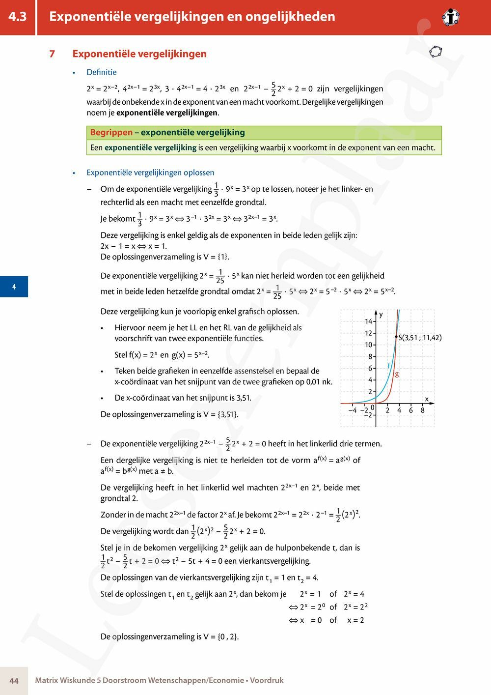 Preview: Matrix Wiskunde 5 Analyse deel 1: functieonderzoek Doorstroom Wetenschappen, Doorstroom Economie Handboek (incl. Pelckmans Portaal)