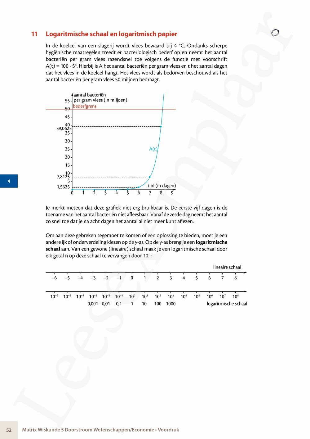 Preview: Matrix Wiskunde 5 Analyse deel 1: functieonderzoek Doorstroom Wetenschappen, Doorstroom Economie Handboek (incl. Pelckmans Portaal)