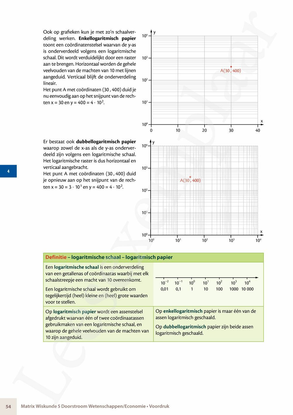 Preview: Matrix Wiskunde 5 Analyse deel 1: functieonderzoek Doorstroom Wetenschappen, Doorstroom Economie Handboek (incl. Pelckmans Portaal)