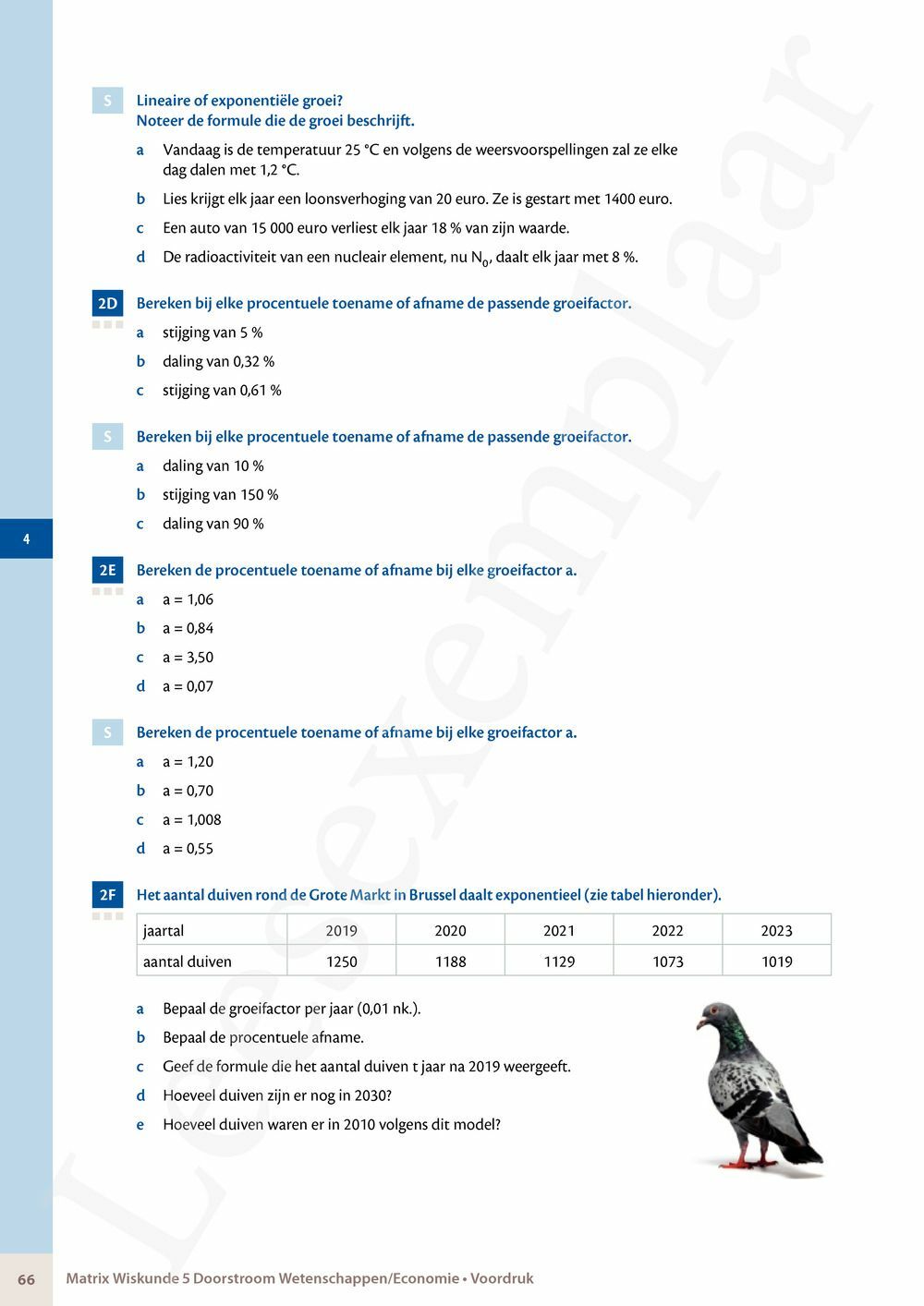 Preview: Matrix Wiskunde 5 Analyse deel 1: functieonderzoek Doorstroom Wetenschappen, Doorstroom Economie Handboek (incl. Pelckmans Portaal)