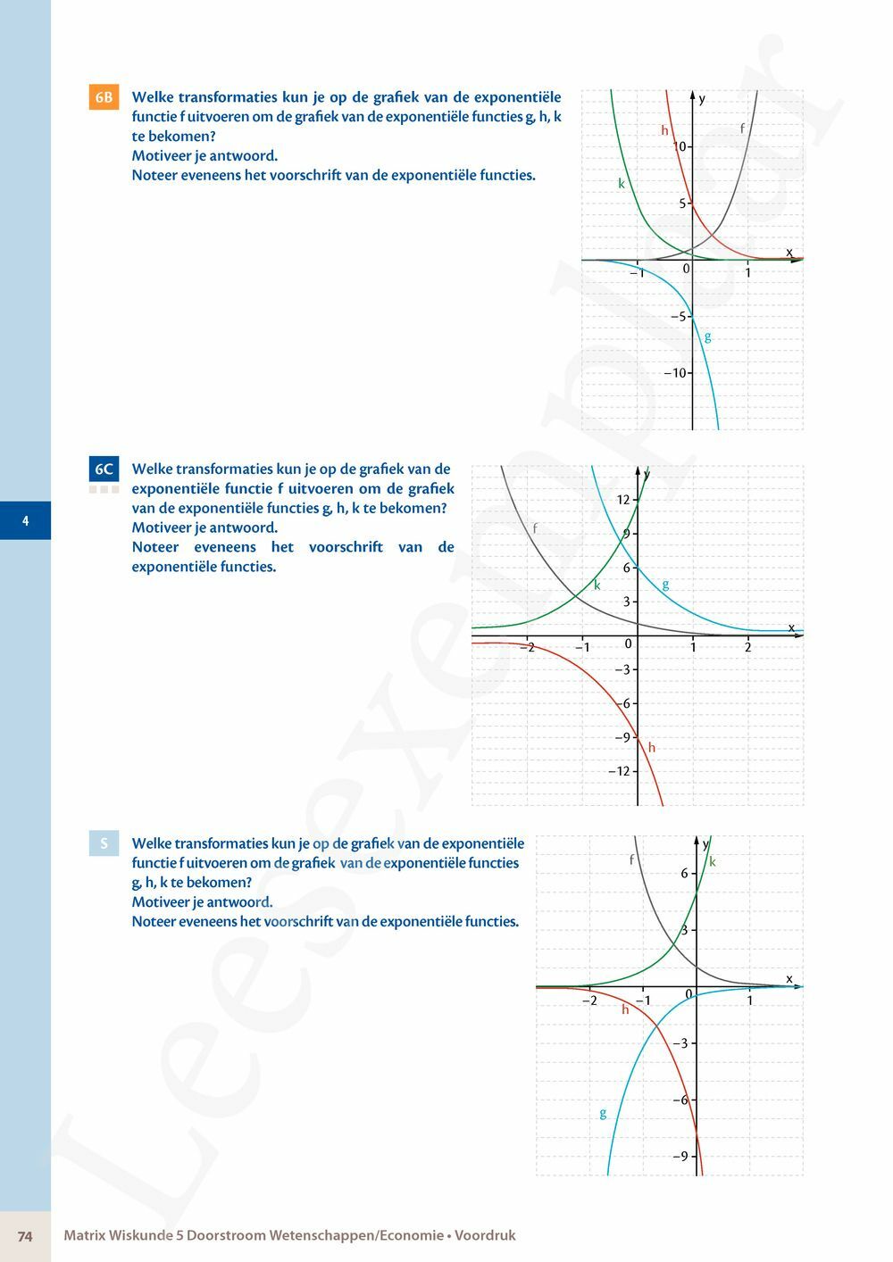 Preview: Matrix Wiskunde 5 Analyse deel 1: functieonderzoek Doorstroom Wetenschappen, Doorstroom Economie Handboek (incl. Pelckmans Portaal)