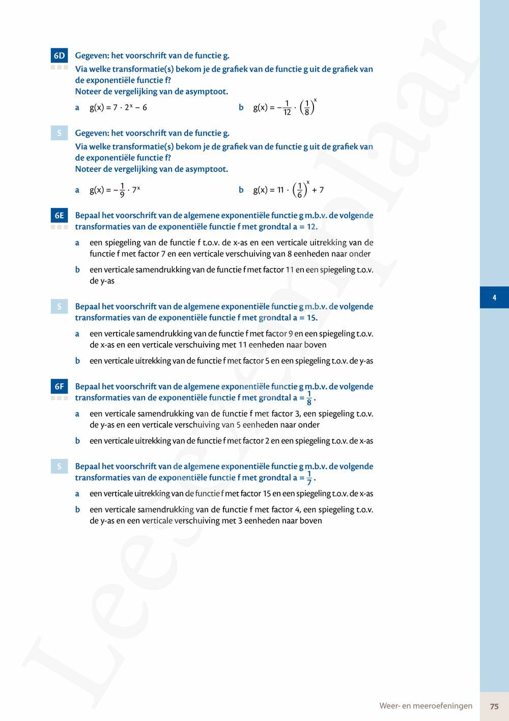 Preview: Matrix Wiskunde 5 Analyse deel 1: functieonderzoek Doorstroom Wetenschappen, Doorstroom Economie Handboek (incl. Pelckmans Portaal)