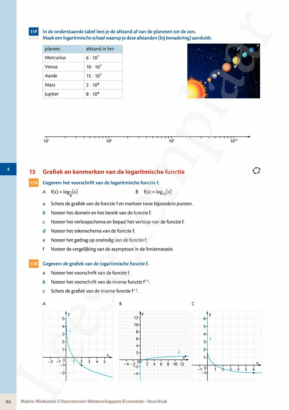 Preview: Matrix Wiskunde 5 Analyse deel 1: functieonderzoek Doorstroom Wetenschappen, Doorstroom Economie Handboek (incl. Pelckmans Portaal)