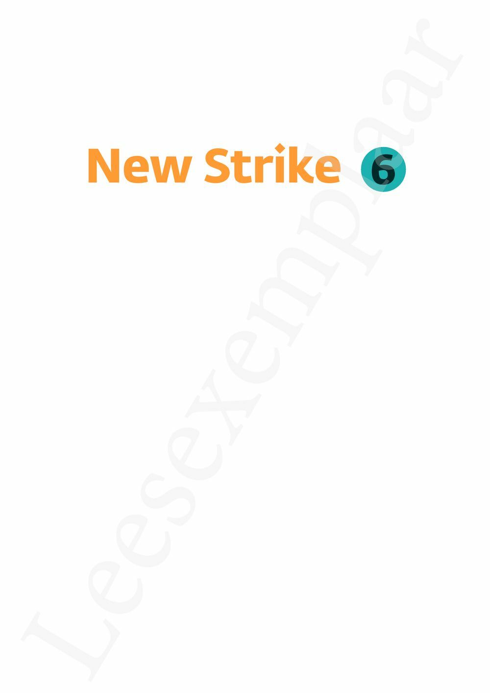 Preview: New Strike 6 Leerwerkboek (incl. Pelckmans Portaal)