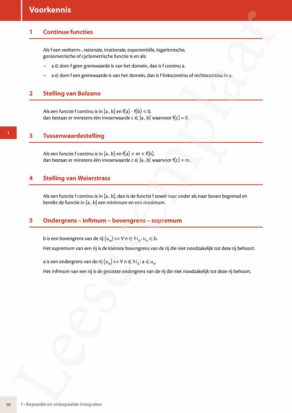 Preview: Matrix Wiskunde 6 Analyse deel 3: integralen Doorstroom Gevorderde wiskunde Handboek (incl. Pelckmans Portaal)