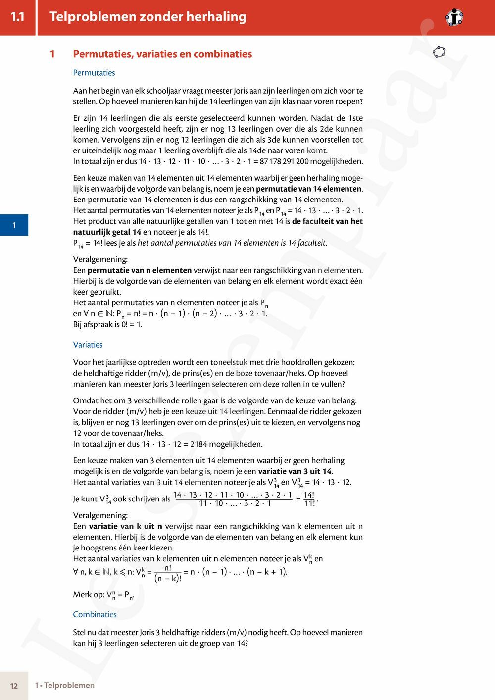 Preview: Matrix Wiskunde 6 Uitgebreide statistiek Doorstroom Basis Handboek (incl. Pelckmans Portaal)