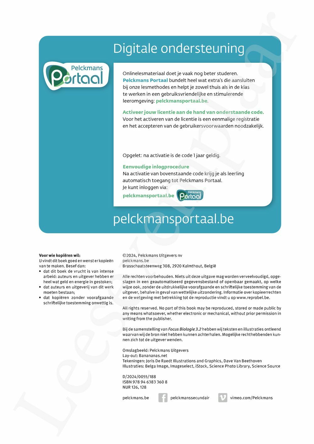 Preview: Focus Biologie 3.2 Werkboek (incl. Pelckmans Portaal)