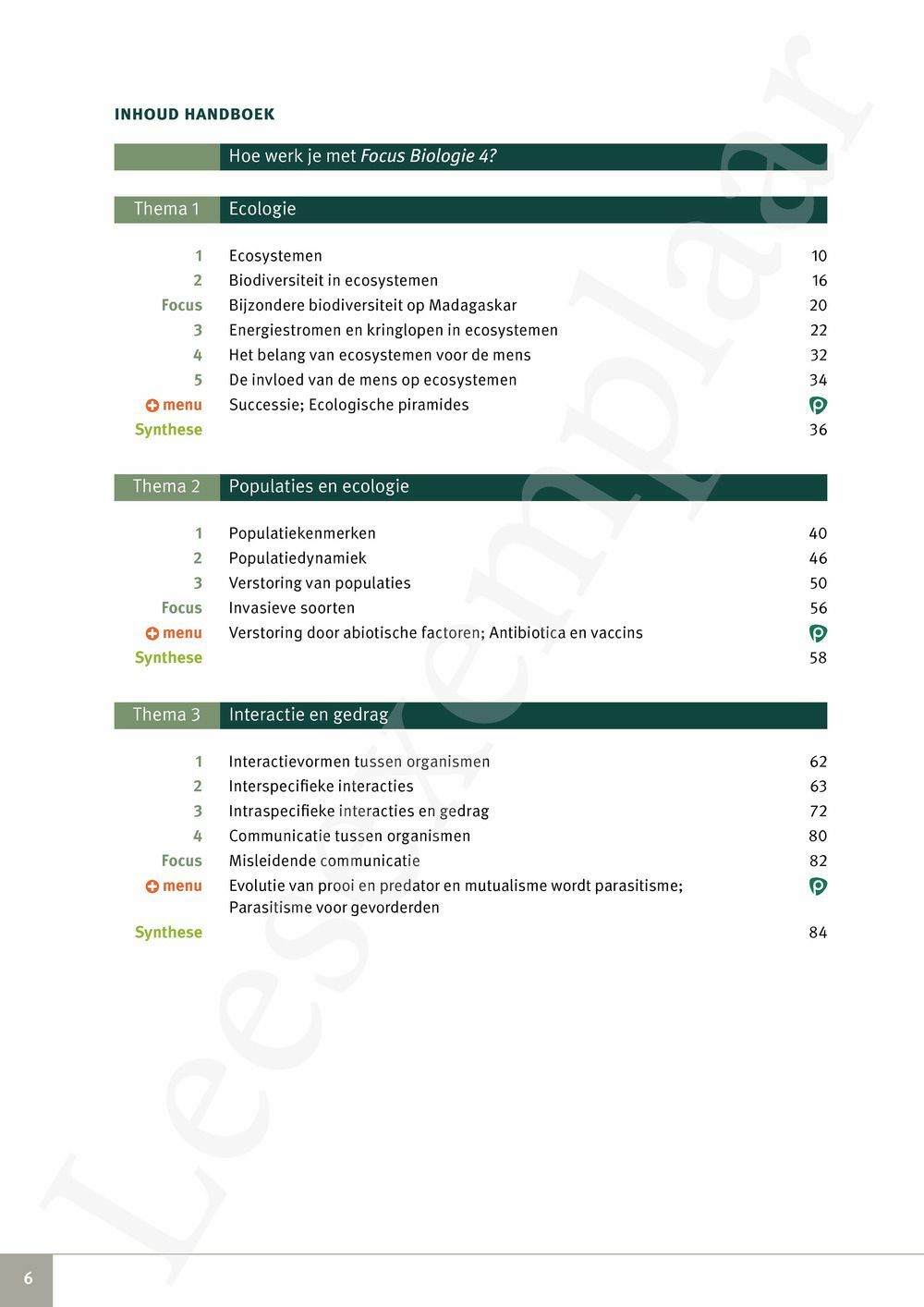 Preview: Focus Biologie 4.2 Handboek (incl. Pelckmans Portaal)