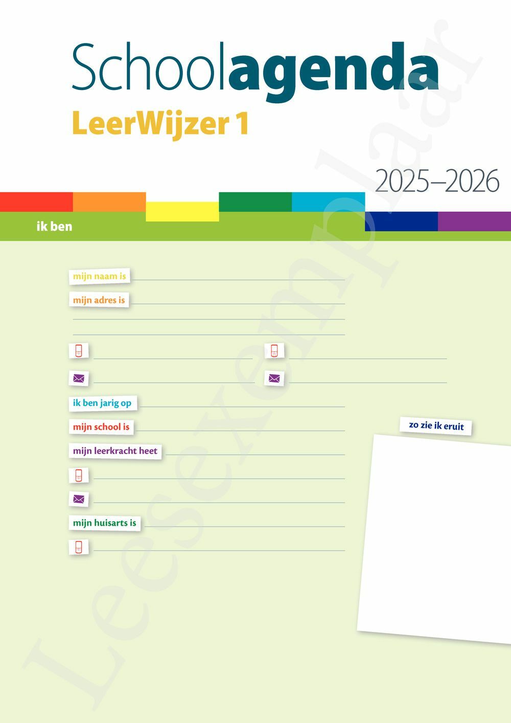 Preview: LeerWijzer 1ste leerjaar 2025-2026