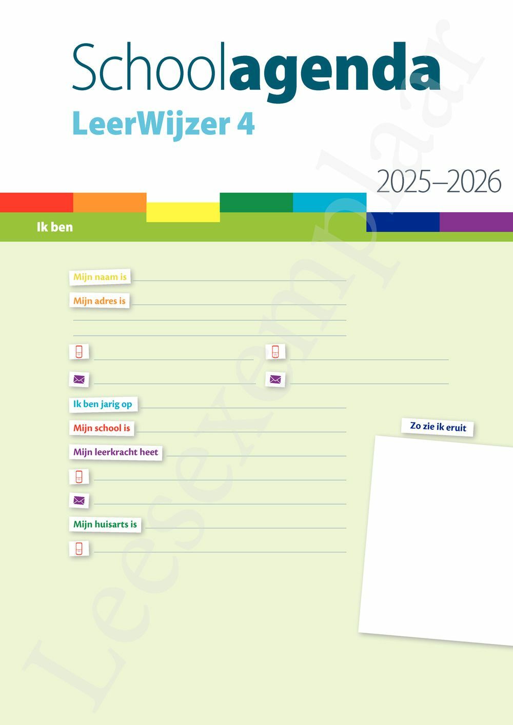 Preview: LeerWijzer 4de leerjaar 2025-2026