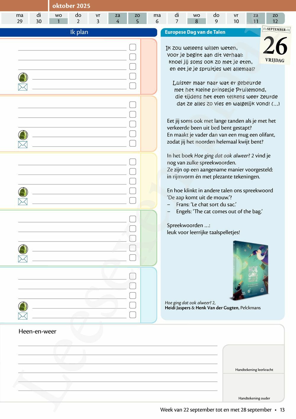 Preview: LeerWijzer 4de leerjaar 2025-2026