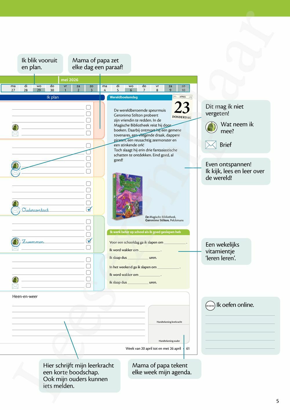 Preview: LeerWijzer 4de leerjaar 2025-2026