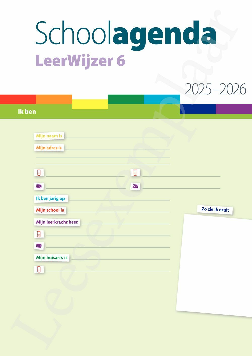 Preview: LeerWijzer 6de leerjaar 2025-2026