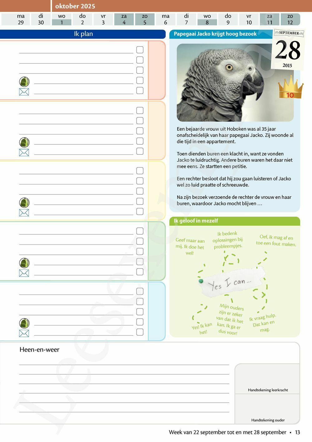 Preview: LeerWijzer 6de leerjaar 2025-2026