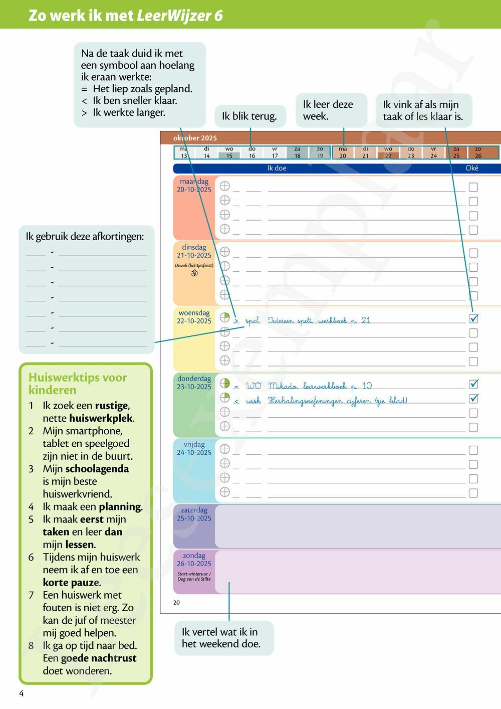 Preview: LeerWijzer 6de leerjaar 2025-2026