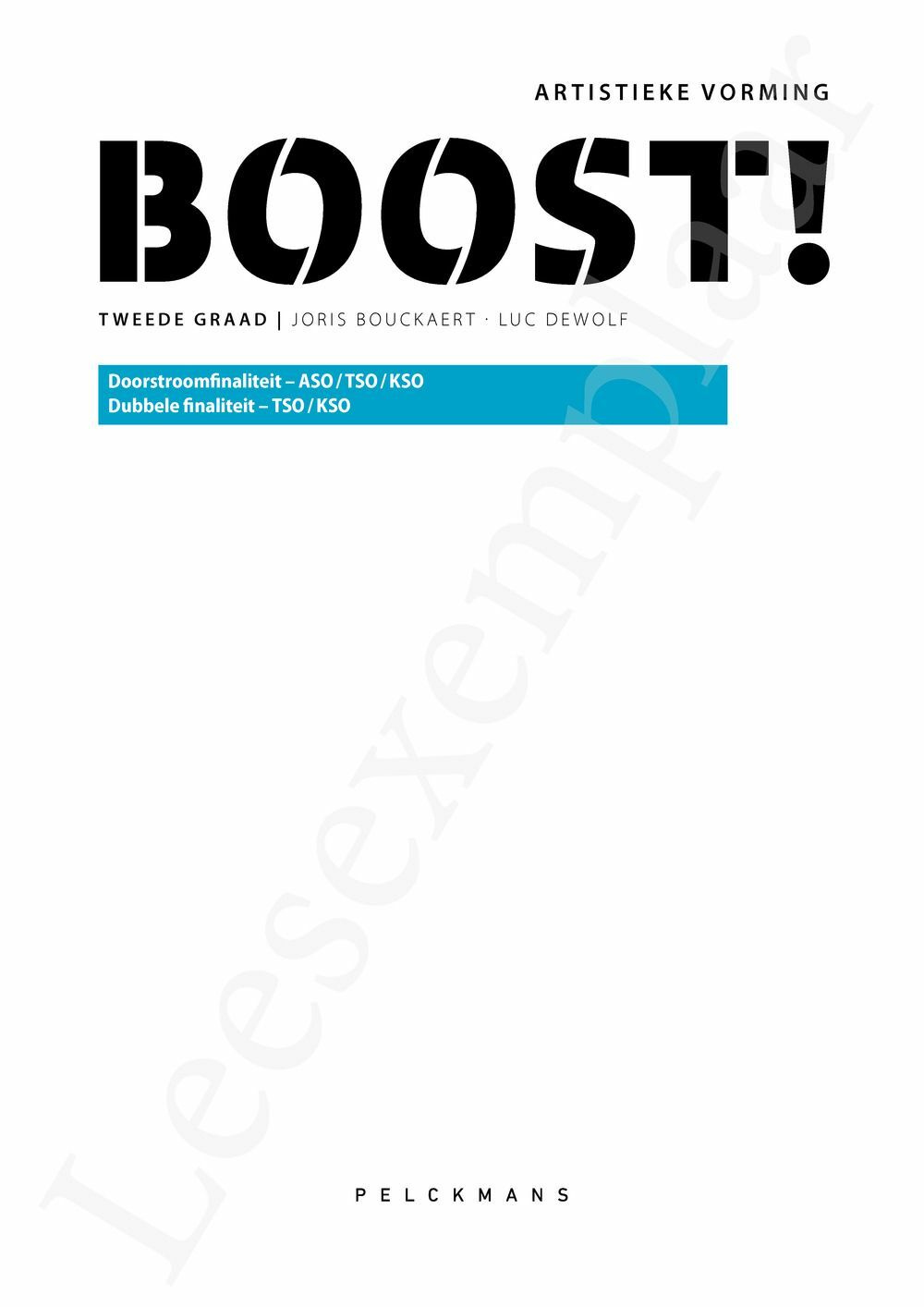 Preview: Boost! Artistieke vorming Leerwerkboek (incl. Kunst door de eeuwen heen en Pelckmans Portaal)