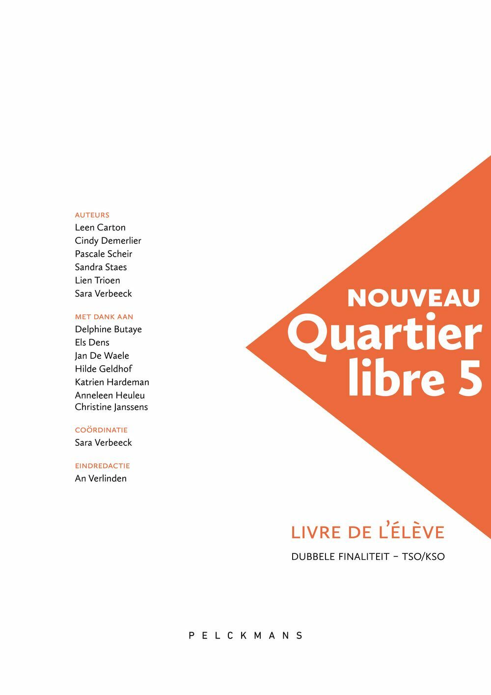 Preview: Nouveau Quartier libre 5 Livre de l'élève (incl. Pelckmans Portaal)