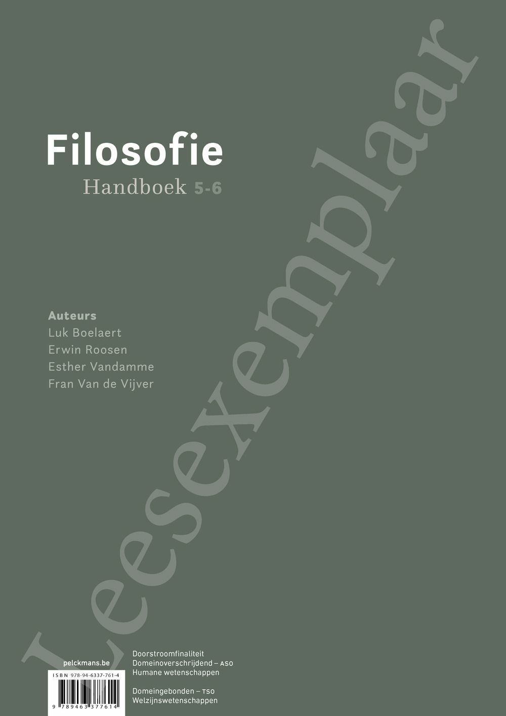 Filosofie Handboek Incl Pelckmans Portaal Filosofie Pelckmans